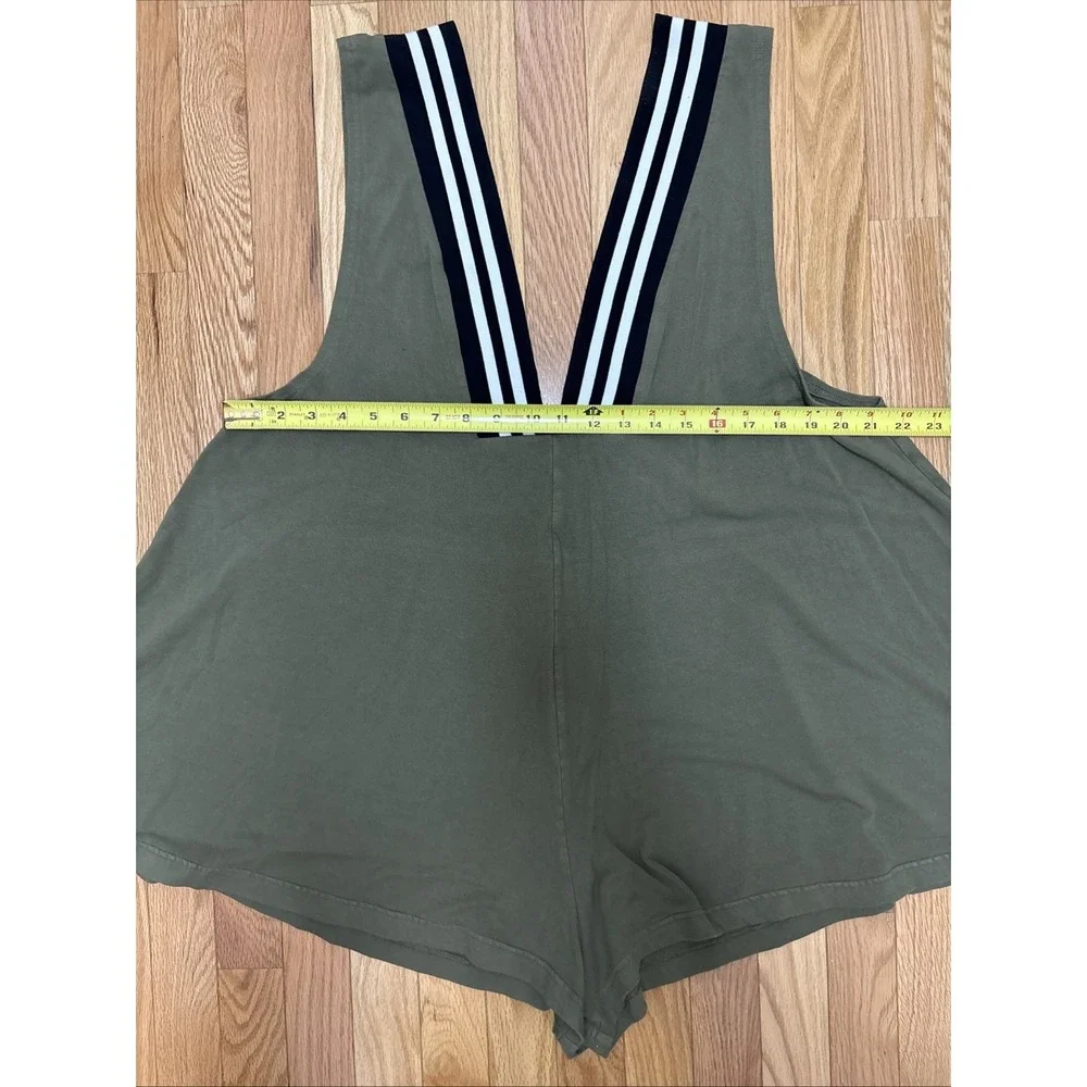 Free People Intimately Free Women's Varsity Army Green Jumper‎ - Large